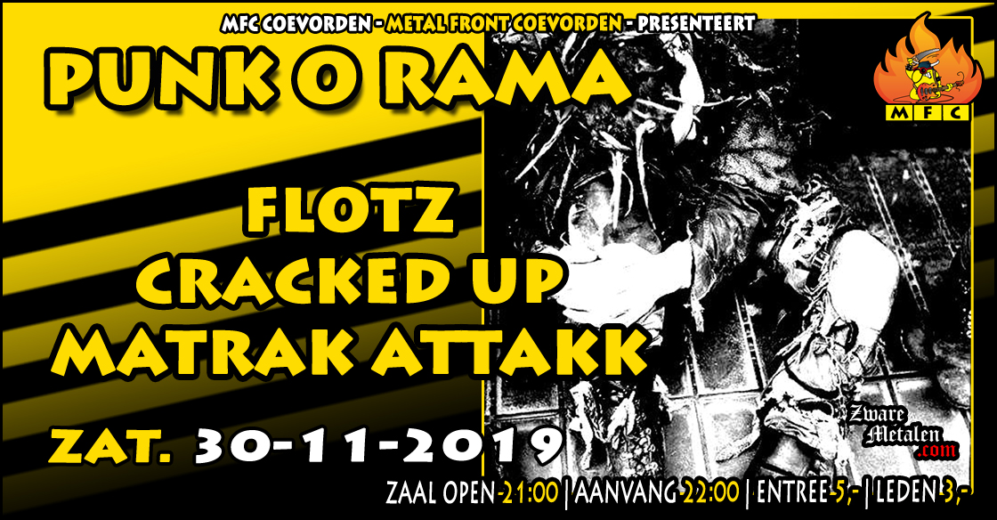 Punk-O-Rama 2019: MatraK AttaKK + Flotz + Cracked Up