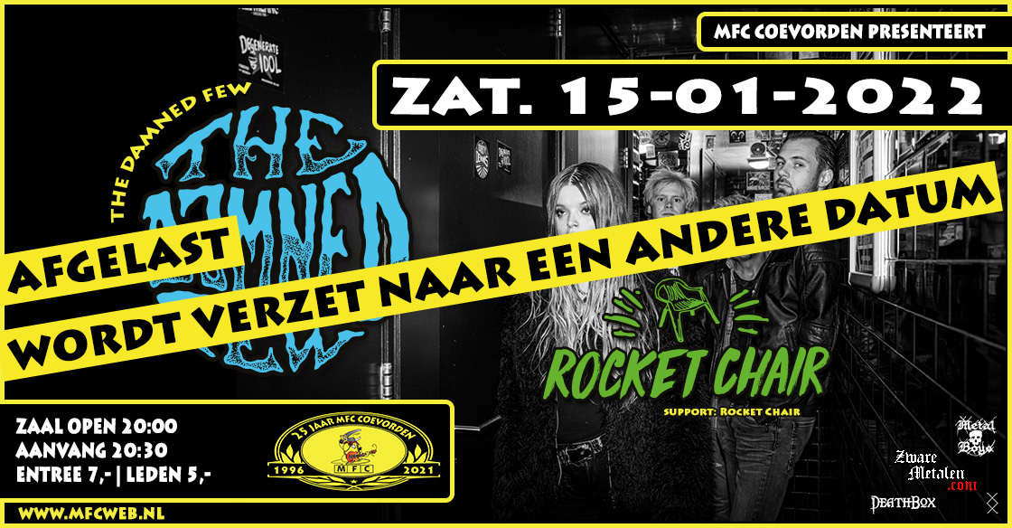 CONCERT@MFC: THE DAMNED FEW + ROCKET CHAIR