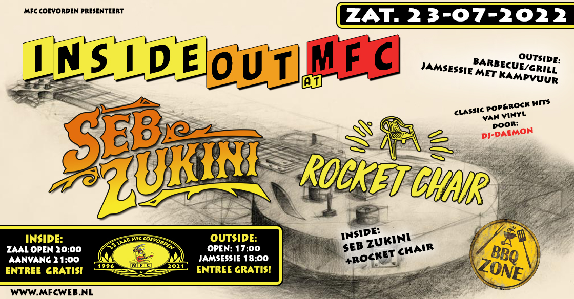 CONCERT@MFC: SEB ZUKINI + ROCKET CHAIR, and more!