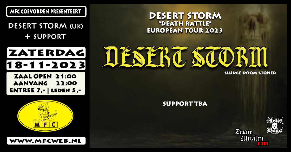 CONCERT@MFC: DESERT STORM (UK) + SUPPORT